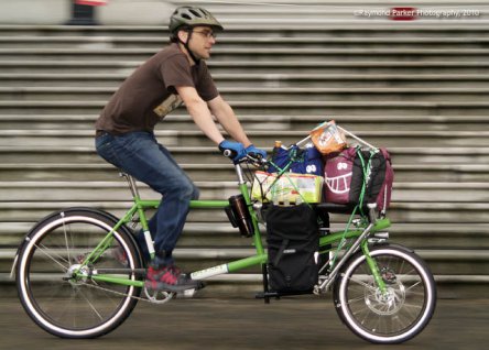 Tim Unger rides his Bilenky cargo bike