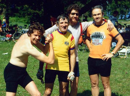 Wayne Phillips, John Hathaway, Gery Pareja and Dan McGuire: Gabriola Island, 1980